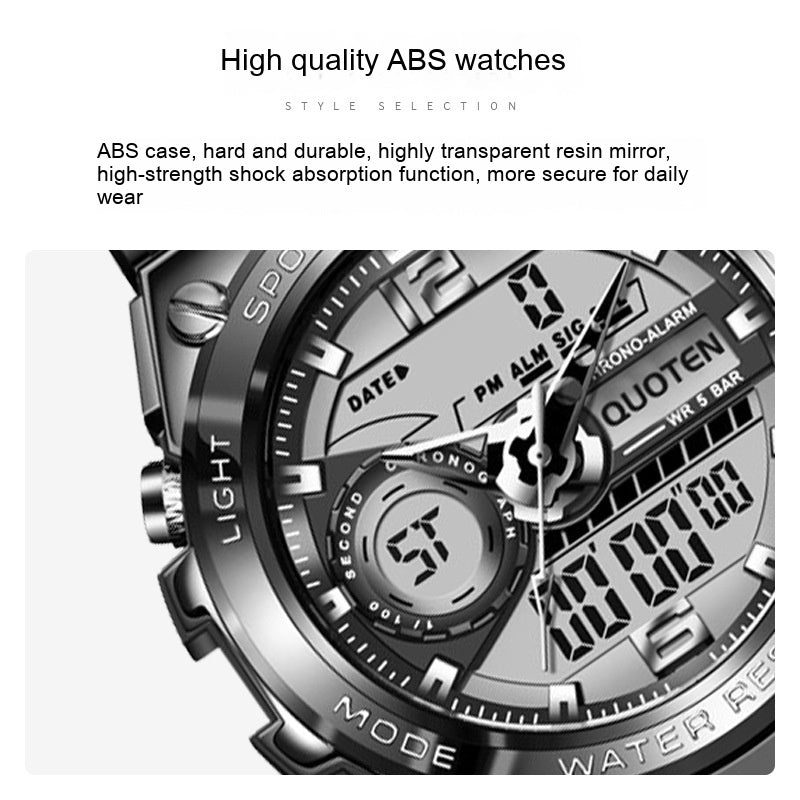 Waterproof Sports Electronic Quartz Watches Business Trends Watch Multi-function