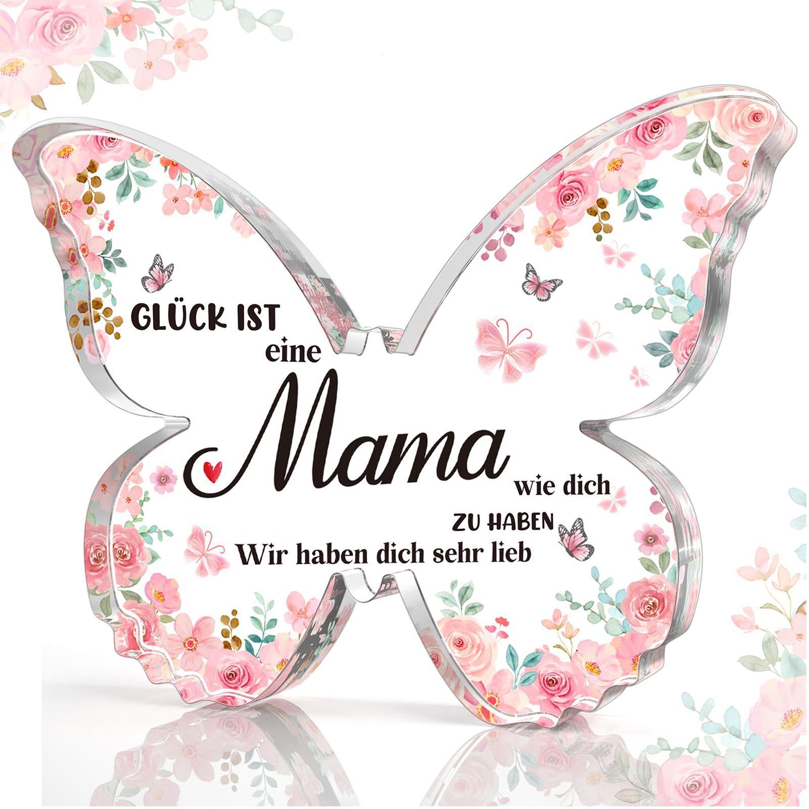 Mother's Day Gifts For Mom Grandma Nana DIY Unique Mom Birthday Gift Ideas Butterfly-Shaped Acrylic Keepsake Gifts For Mothers Day