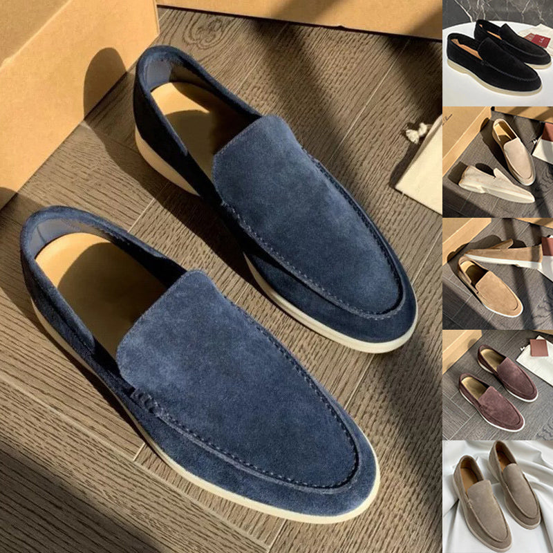 Men's Loafers Summer Casual Frost Flat Shoes Slip-on Driving Shoes