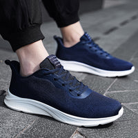 Men's Lace-up Running Shoes Mesh Lightweight Breathable Comfortable Sneakers