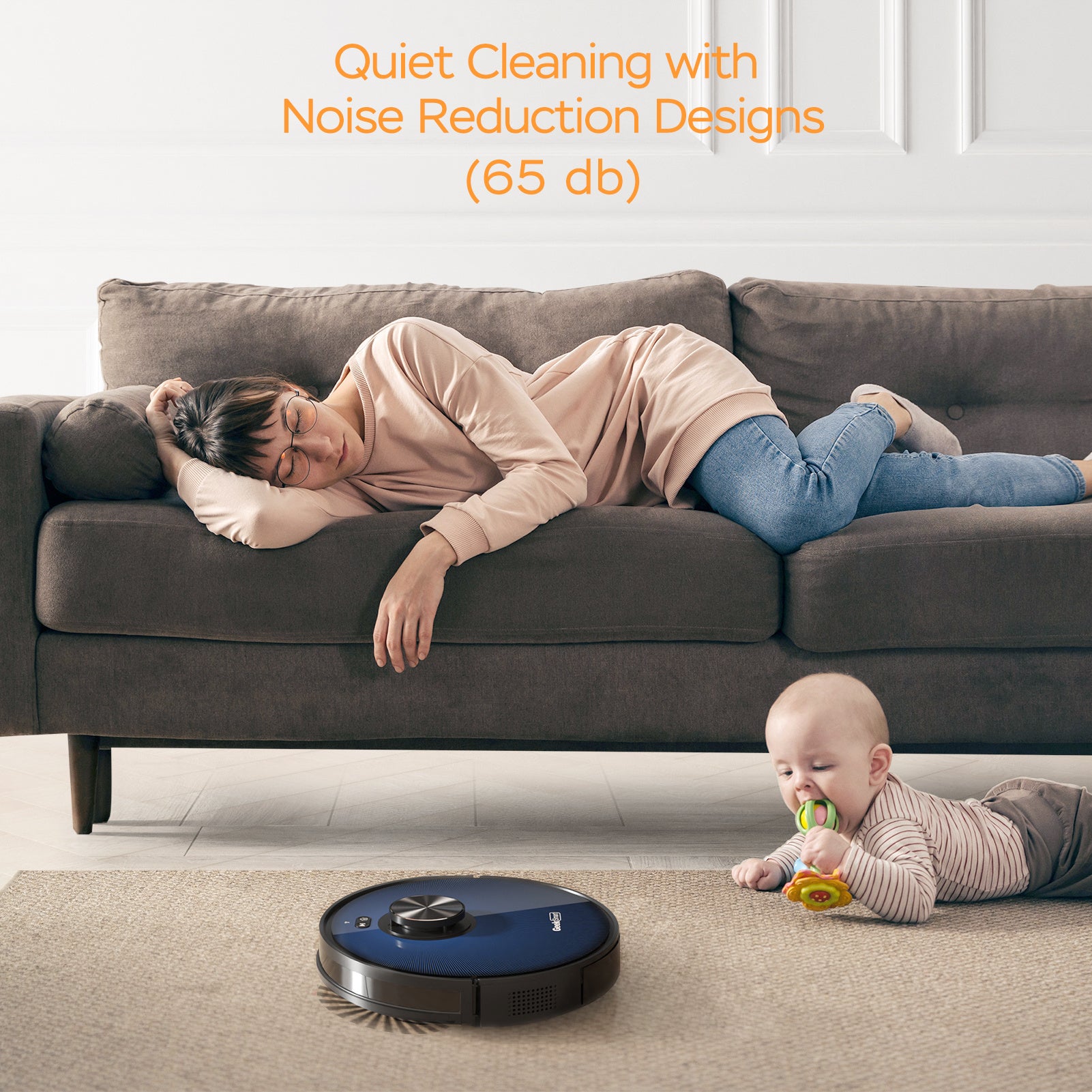 Geek Smart L7 Robot Vacuum Cleaner And Mop, LDS Navigation, Wi-Fi Connected APP, Selective Room Cleaning,MAX 2700 PA Suction, Ideal For Pets And Larger Home Banned From Selling On Amazon