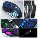 Wireless 2.4G USB Optical Gaming Mouse 2400DPI Professional Gamer Mouse Backlit Rechargeable Silent Mice For PC Laptop