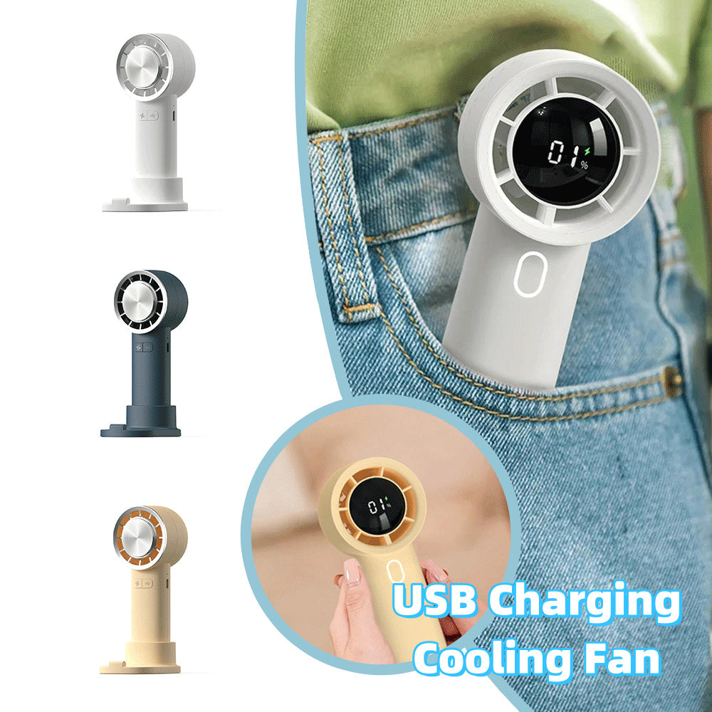 New High Speed Hand Held Fan Cooler Portable Air Conditioner Portable Fan Rechargeable Mini Air Conditioner