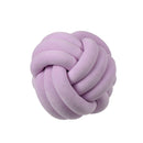 Knotted Plush Ball Design Round Throw Pillow