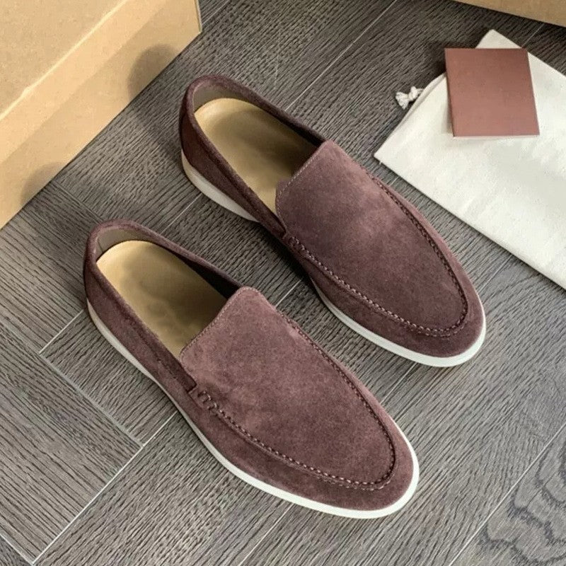 Men's Loafers Summer Casual Frost Flat Shoes Slip-on Driving Shoes