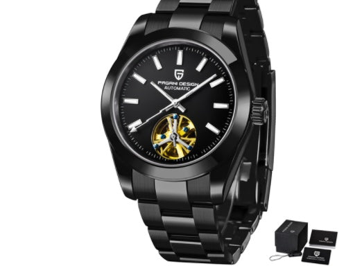 PAGANI 1658 New Automatic Mechanical Watch Stainless Steel Strap Depth Waterproof Men's Watch