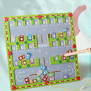Magnetic Letter Matching Parking Lot Maze Toy