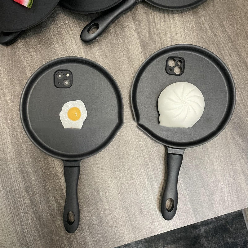 Creative Fried Eggs With Bottom Of Pot Funny Mobile Phone Shell