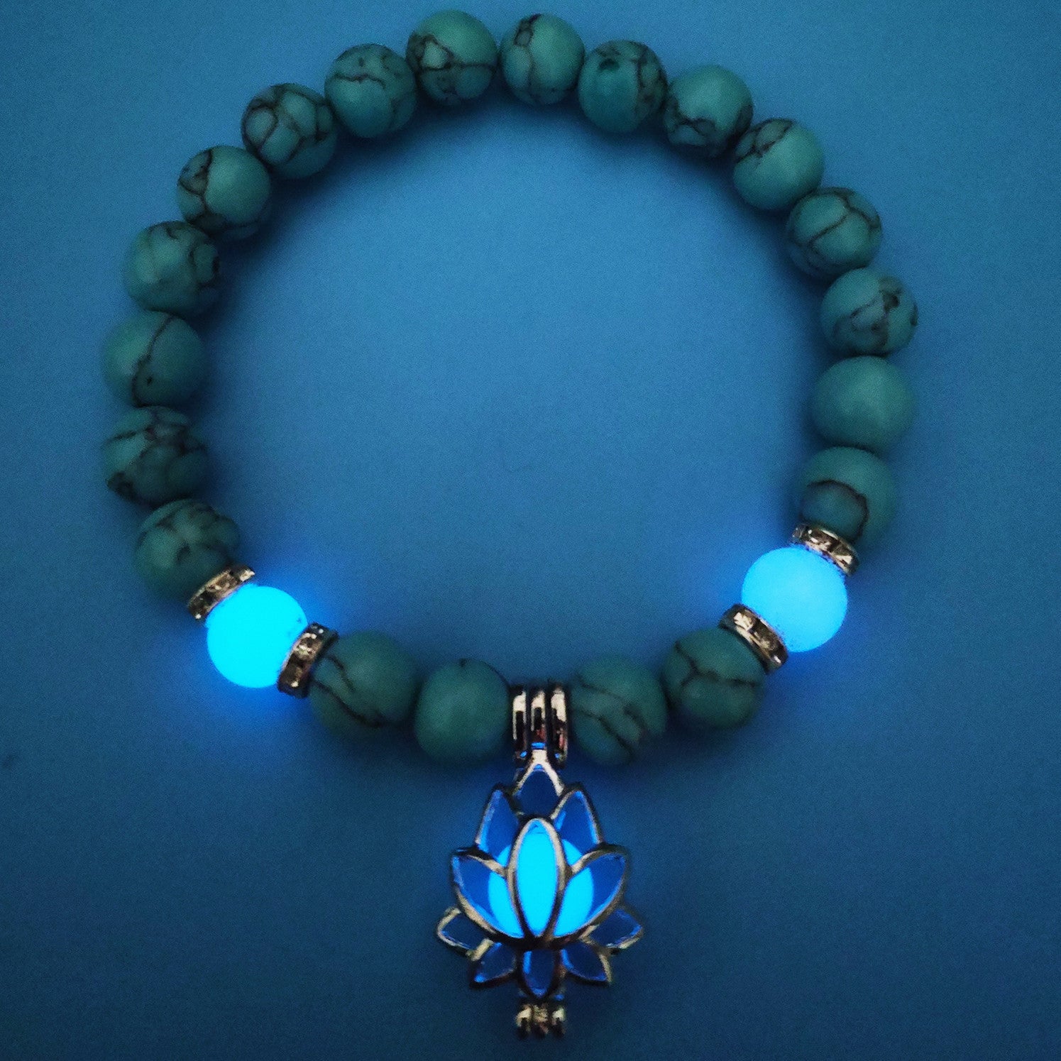Lotus Natural Stone Bracelet