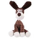 Pet Toy Donkey Shape Corduroy Chew Toy For Dogs Puppy Squeaker Squeaky Plush Bone Molar Dog Toy Pet Training Dog