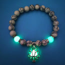 Lotus Natural Stone Bracelet