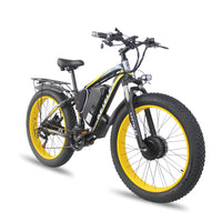 Front And Rear Dual Motor Electric Bicycle 21 Speed Oil Brake Lithium Battery