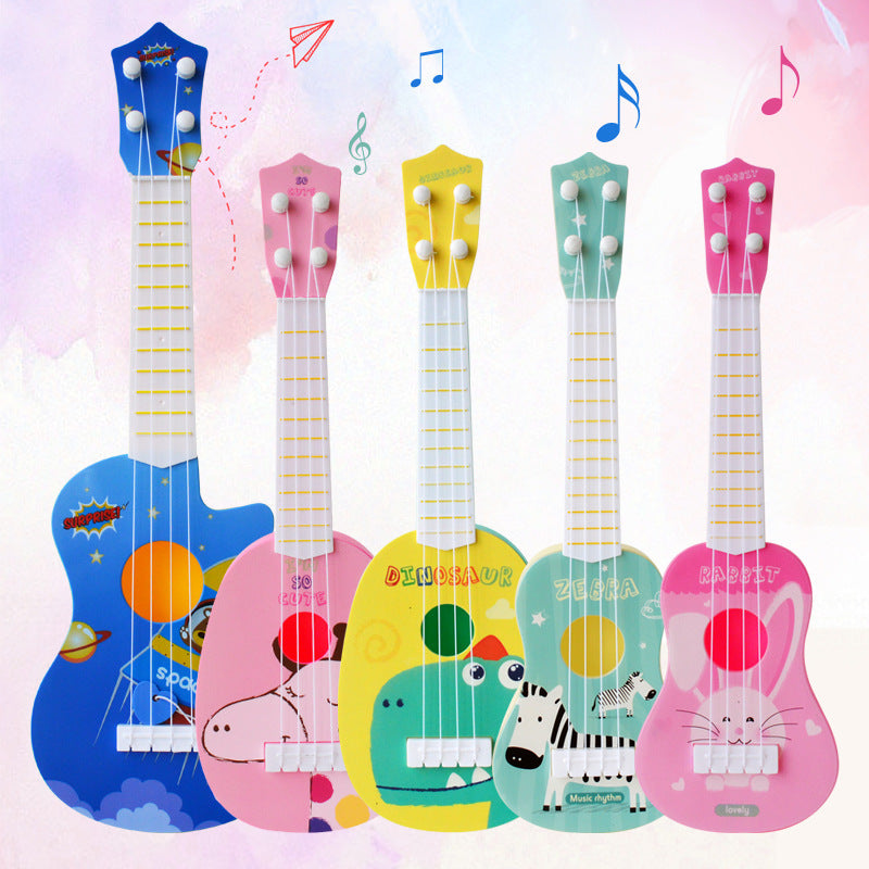 Children's simulation instrument small guitar ukulele mini four-string
