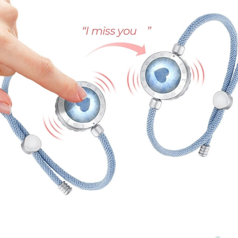 Totwoo Blue Lovers Induction Bracelet A Pair Of Long-distance Lovers