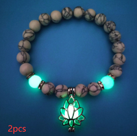 Lotus Natural Stone Bracelet