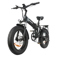 20 Inch Wide Folding Mountain Electric Bicycle With Fat Tire