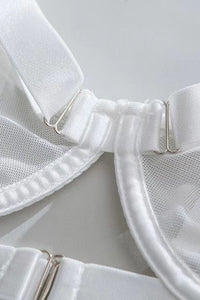 Tessa Transparent White Lingerie Set