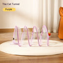 Folded Cat Tunnel S Type Cats Tunnel Spring Toy Mouse Tunnel Cat Outdoor Cat Toys For Kitten Interactive Cat Supplies