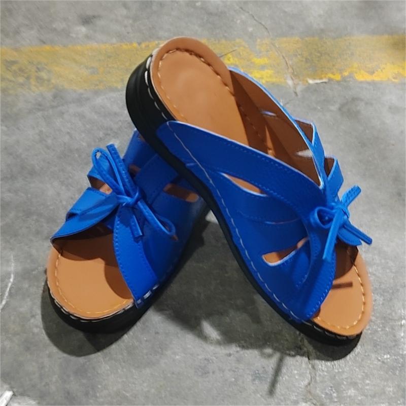 New Roman Shoes For Women Lace-up Platform Wedges Sandals Summer Fashion Slides Casual Vacation Beach Slippers